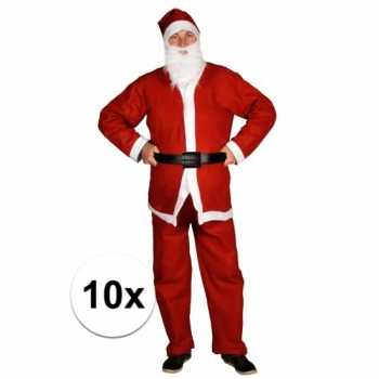 Foute 10x voordelige santa run kerstman party kleding voor volwassene