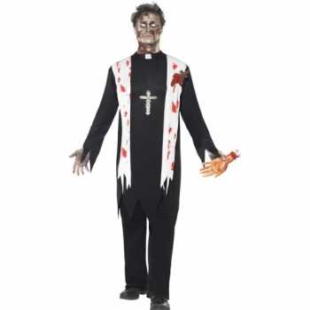 Foute bloederige horror priester party kleding