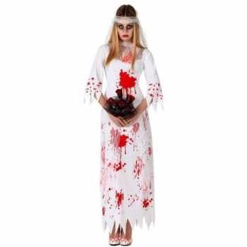 Foute bloederige zombie/spook bruid party kleding voor dames