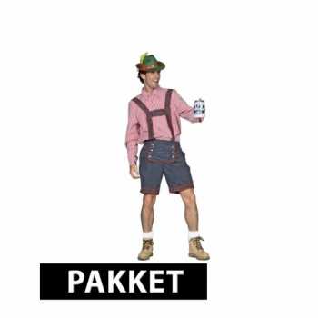 Foute compleet oktoberfest party kleding voor heren maat xl