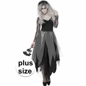 Foute grote maten zombie bruidsjurk party kleding voor dames