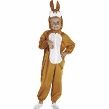 Foute kinder party kleding bruine paashaas