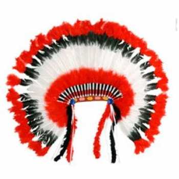 Foute luxe indianen hoofdtooi party