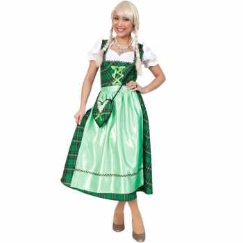 Foute oktoberfest party kleding met groene schotse ruit