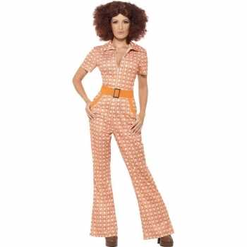 Foute oranje jaren 70 party kleding voor dames