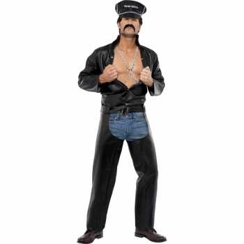 Foute sexy heren party kleding motorrijder