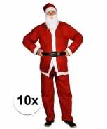 Foute 10x voordelige santa run kerstman party kleding voor volwassenen