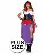 Foute 2delig gypsy party kleding voor dames