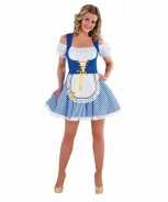 Foute bayern party kleding blauw met wit