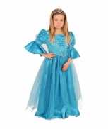 Foute blauwe prinses party kleding voor meisjes