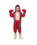 Foute bokser party kleding voor kinderen rood