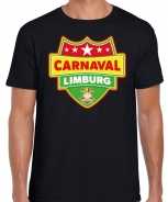 Foute carnaval t-shirt limburg zwart voor heren party