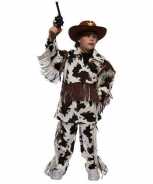 Foute cowboy party kleding met koeienprint voor kinderen