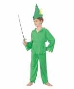 Foute groen elfjes party kleding voor jongens