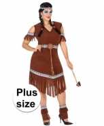 Foute grote maat indianen nahele pak party kleding voor dames