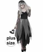 Foute grote maten zombie bruidsjurk party kleding voor dames
