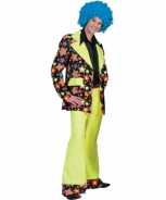 Foute jaren 70 party kleding met felle kleuren voor heren