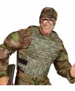 Foute kogelvrij leger camouflage vest party kleding accessoire