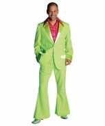 Foute lime groen jaren 70 party kleding heren
