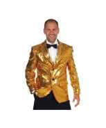 Foute luxe gouden blazers voor mannen party
