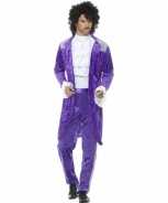 Foute party kleding purple voor heren party