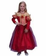 Foute prinsessen party kleding voor meisjes in de kleur rood