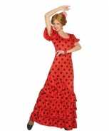 Foute rode spaanse party kleding jurk