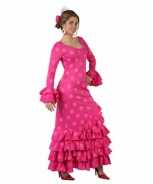 Foute roze spaanse party kleding jurk