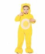 Foute troetelberen party kleding geel voor kinderen
