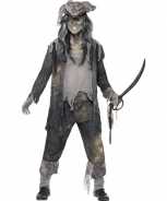 Foute zombie piraten party kleding voor heren